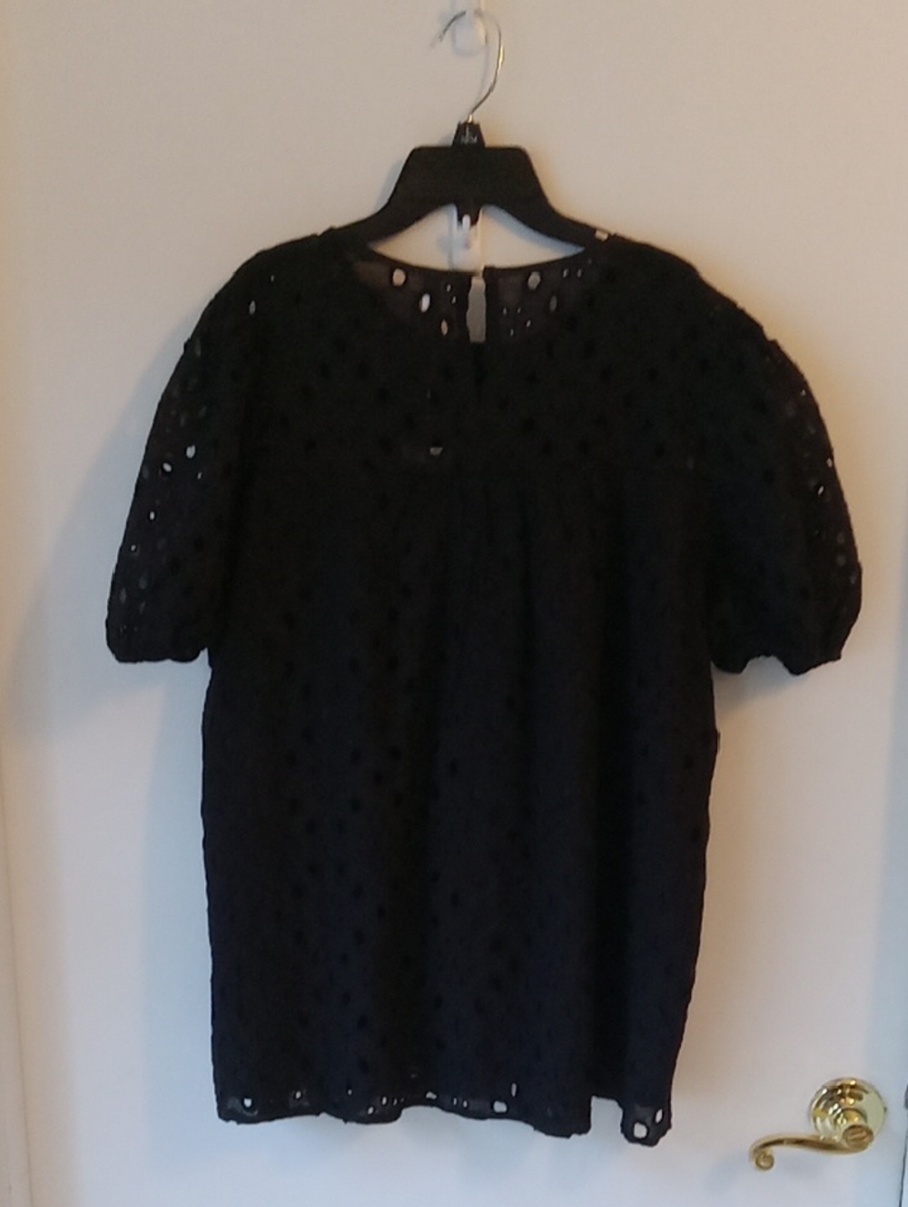 Falechay Black Eyelet Design Top - Picture 5 of 6